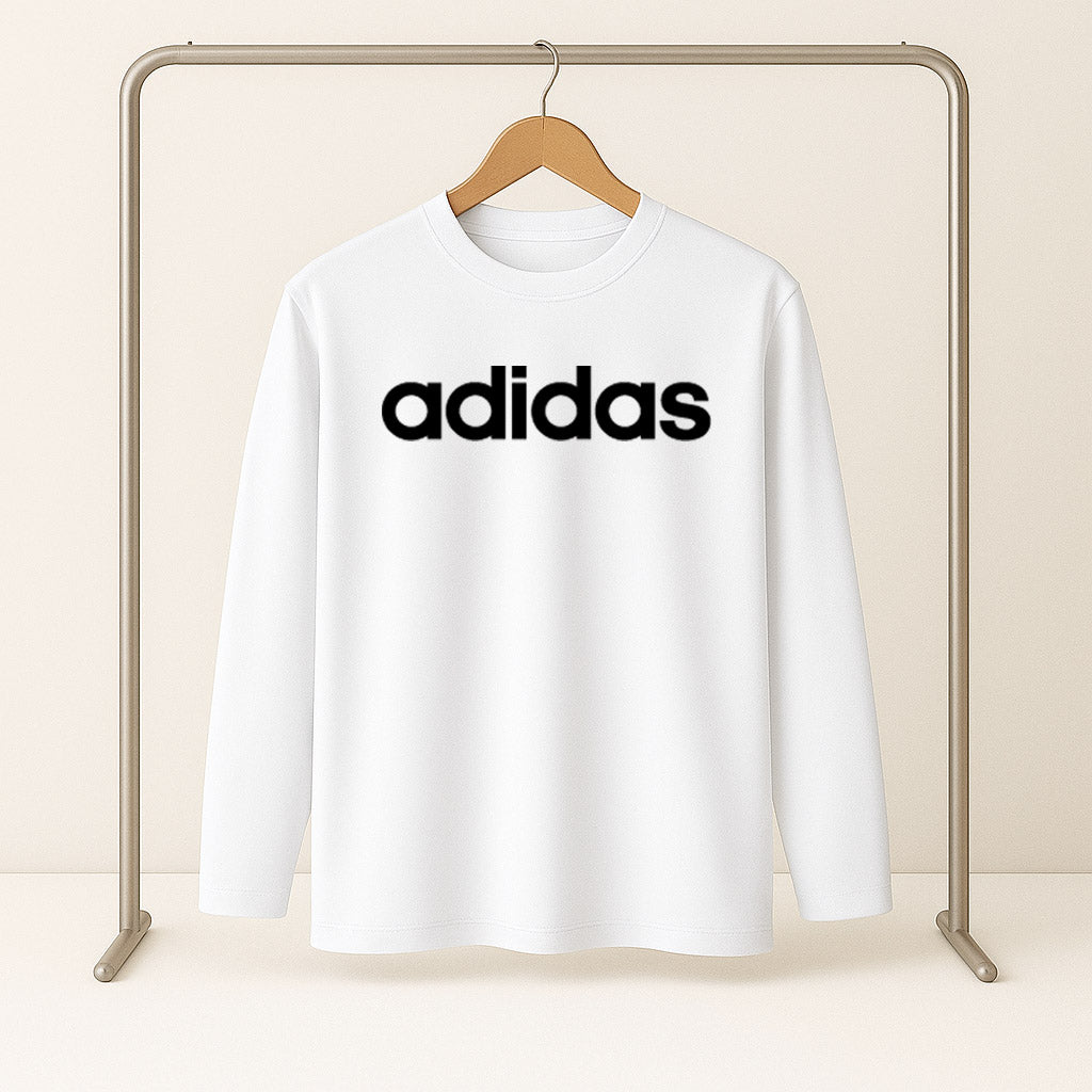 Adidas Long Sleeve T-Shirt – White (Special Sizes)