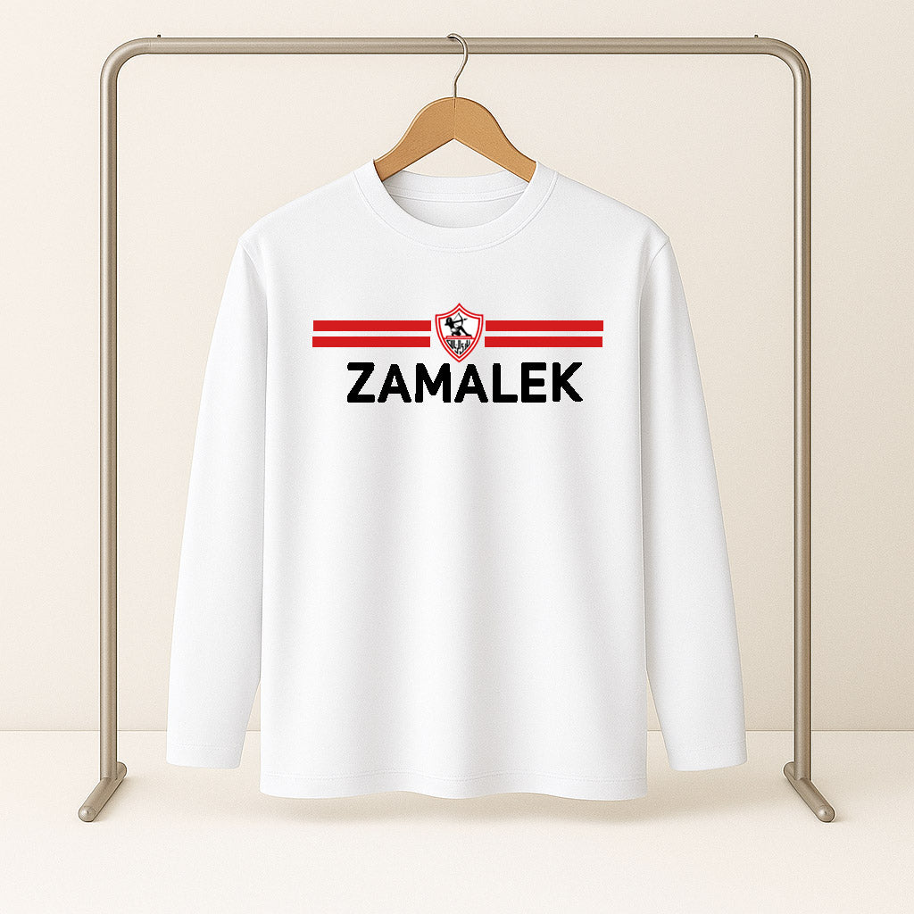 Zamalek Long Sleeve T-Shirt – White (Special Sizes)