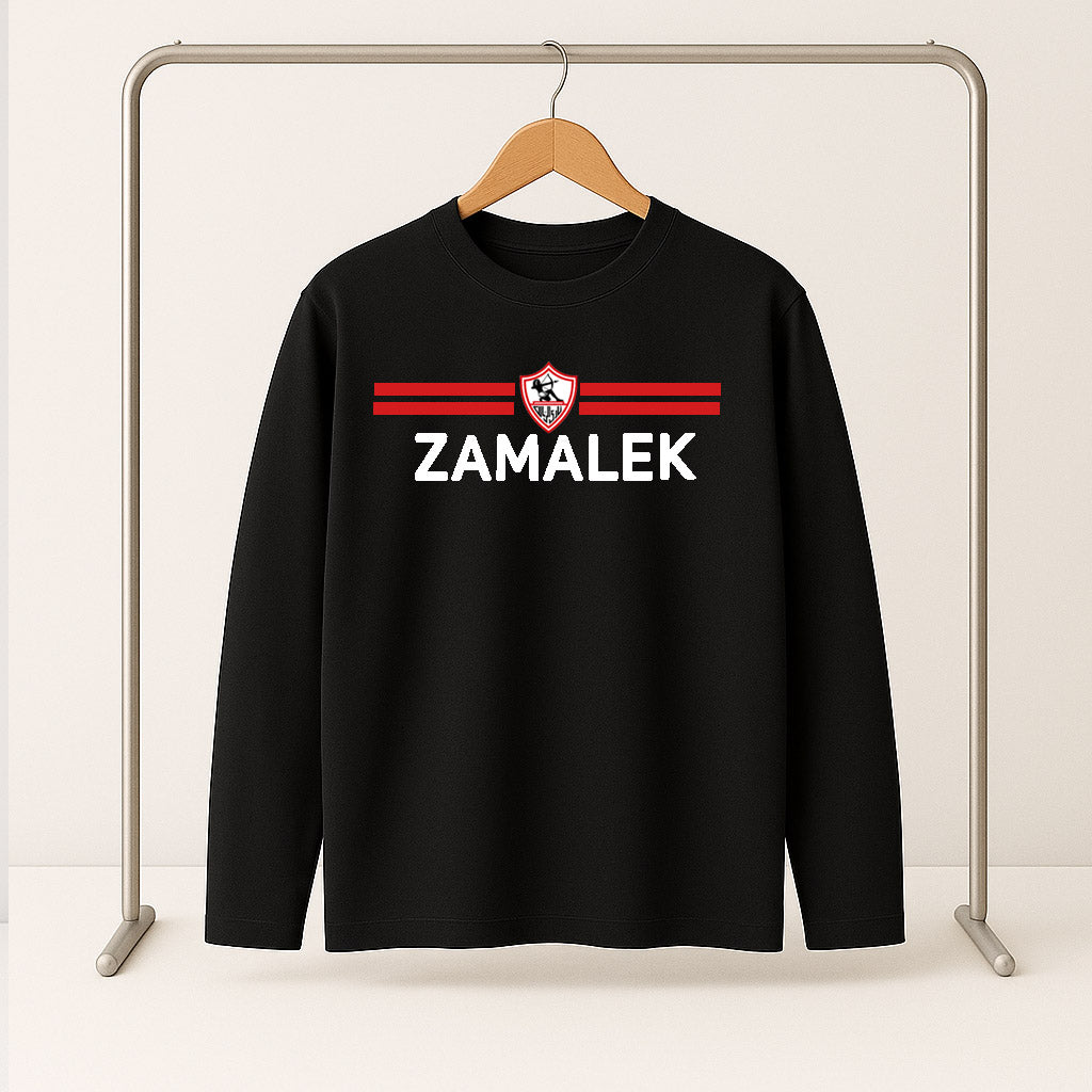 Zamalek Long Sleeve T-Shirt – Black (Special Sizes)