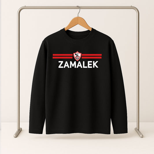 Zamalek Long Sleeve T-Shirt – Black (Special Sizes)