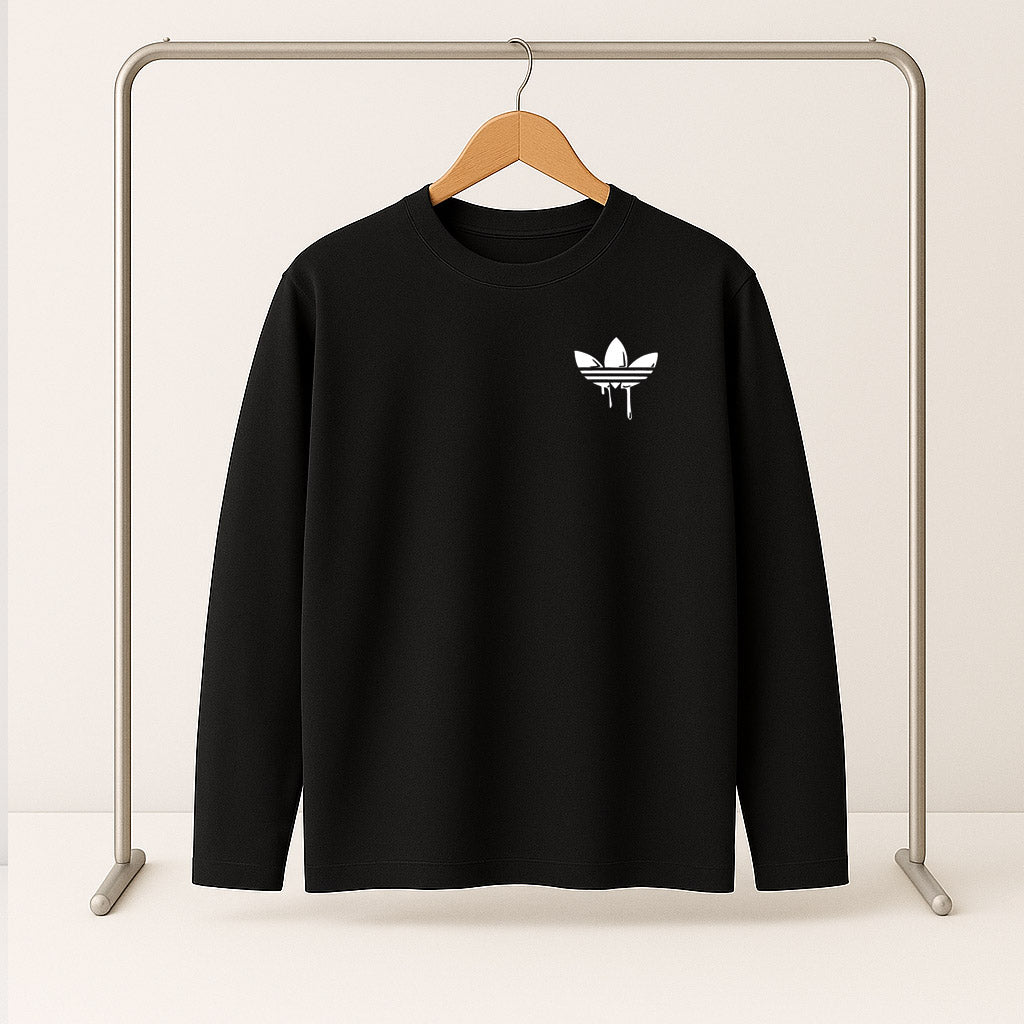 Adidas Long Sleeve T-Shirt – black (Special Sizes)