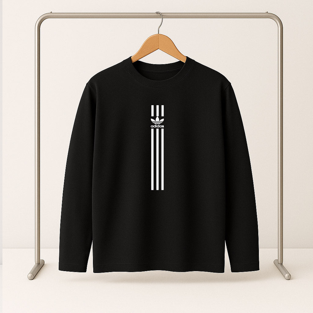 Adidas Long Sleeve T-Shirt – black (Special Sizes)