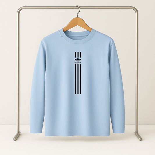 adidas Long Sleeve T-Shirt – Light Blue (Special Sizes)