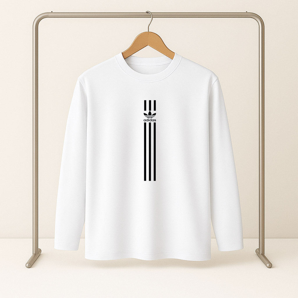 Adidas Long Sleeve T-Shirt – White (Special Sizes)