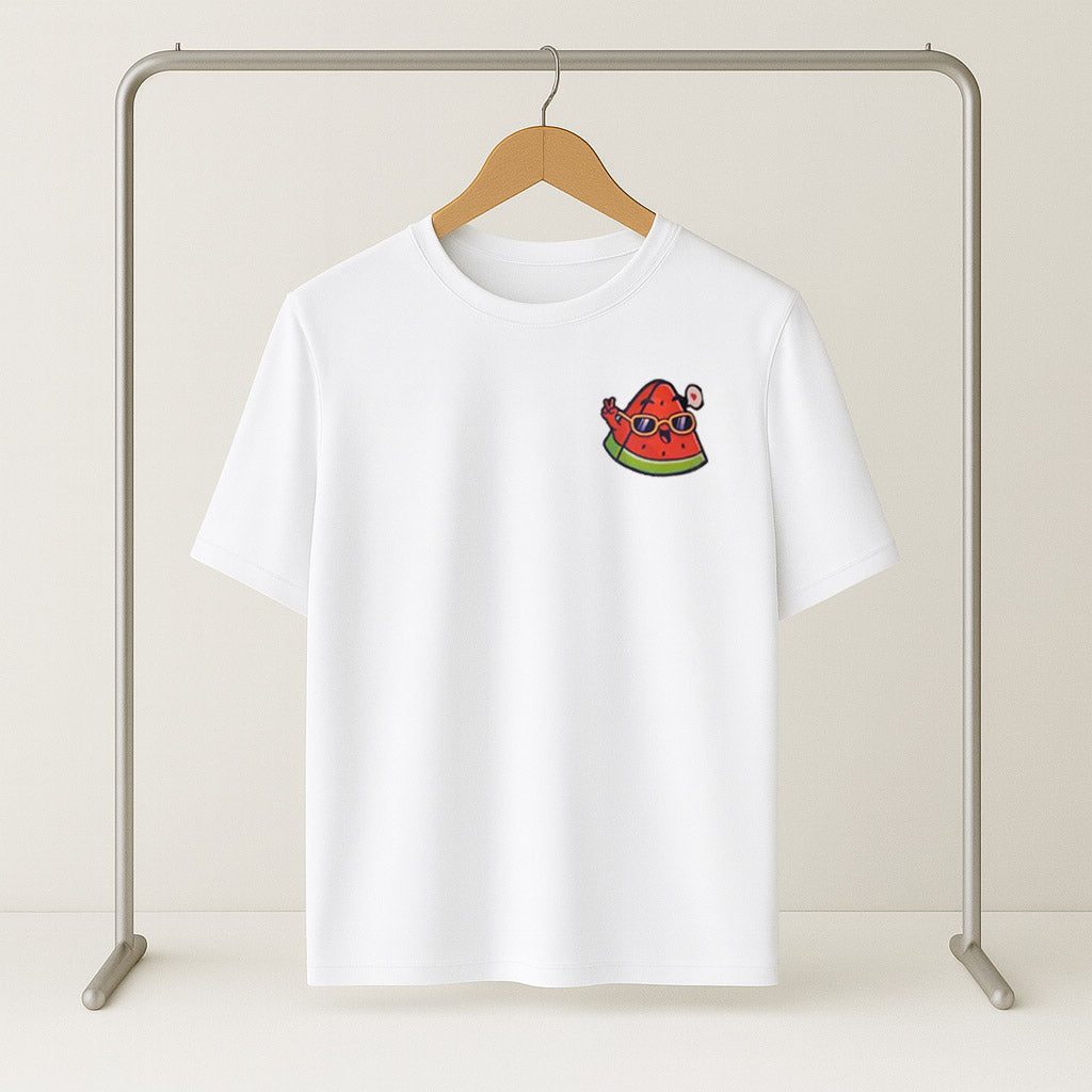 Bateekha  White Graphic T-Shirt (Short Sleeve)