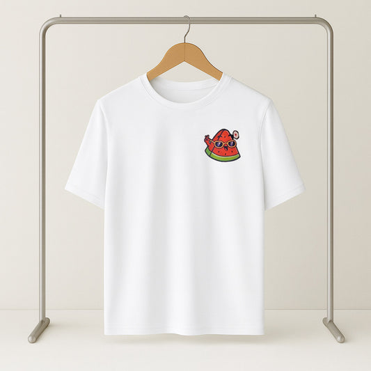 Bateekha  White Graphic T-Shirt (Short Sleeve)