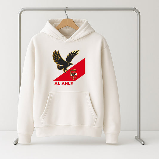 White Al-Ahly Club Hoodie – Special Sizes