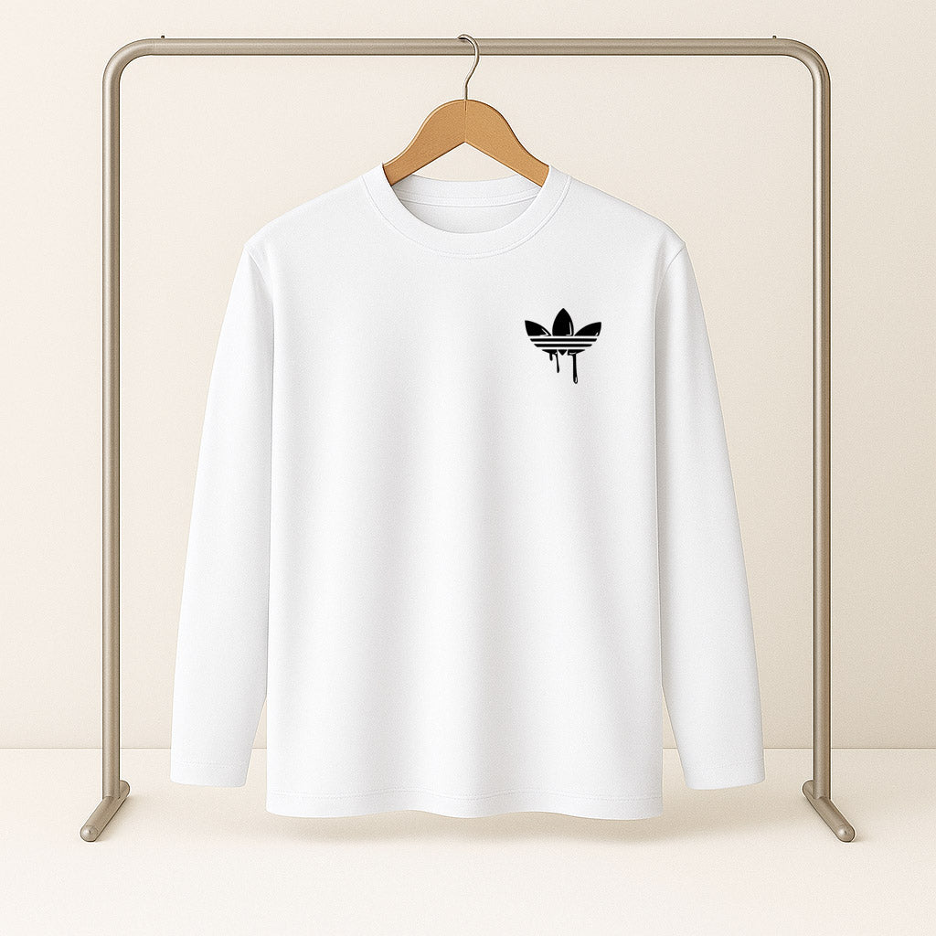 Adidas Long Sleeve T-Shirt – White (Special Sizes)