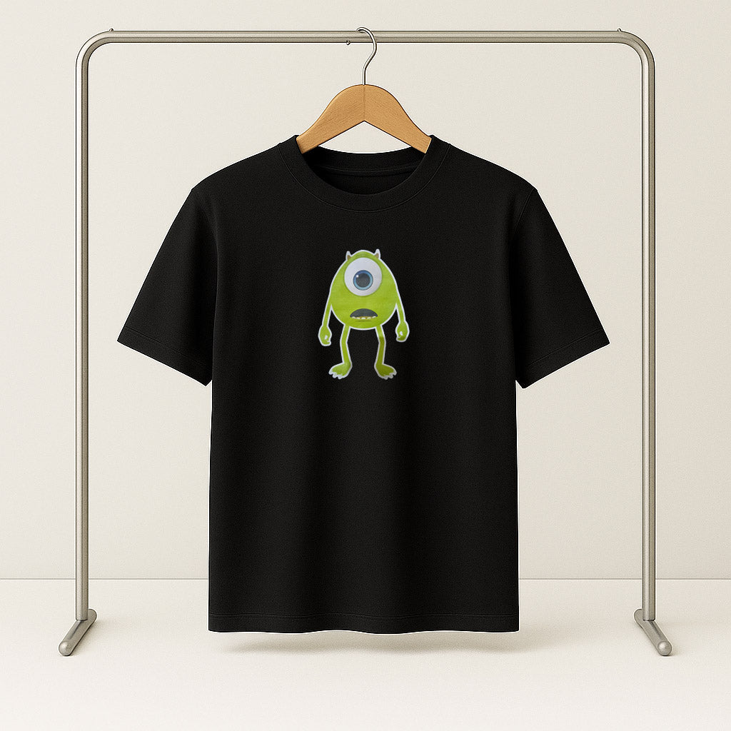 Black Short Sleeve T-Shirt - Mike Wazowski Design