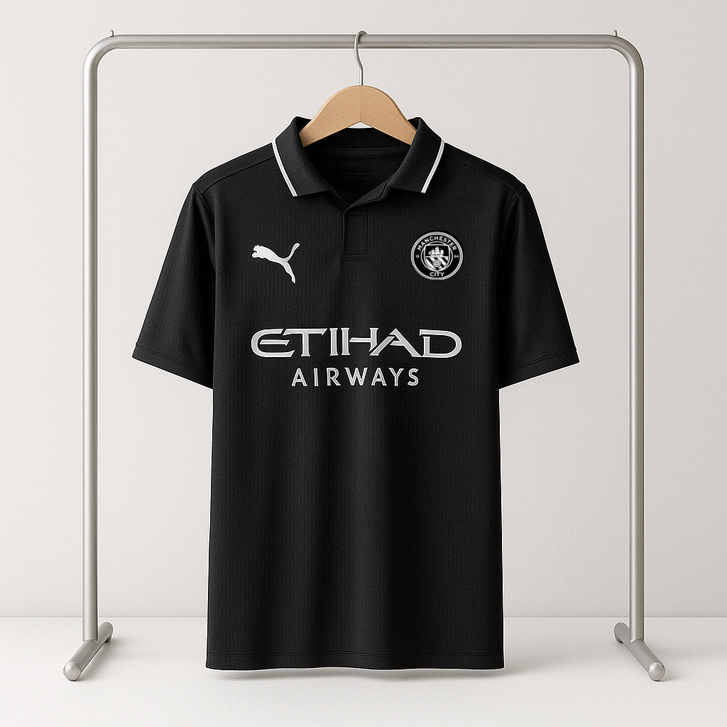 Manchester City Black T-shirt – Special Sizes