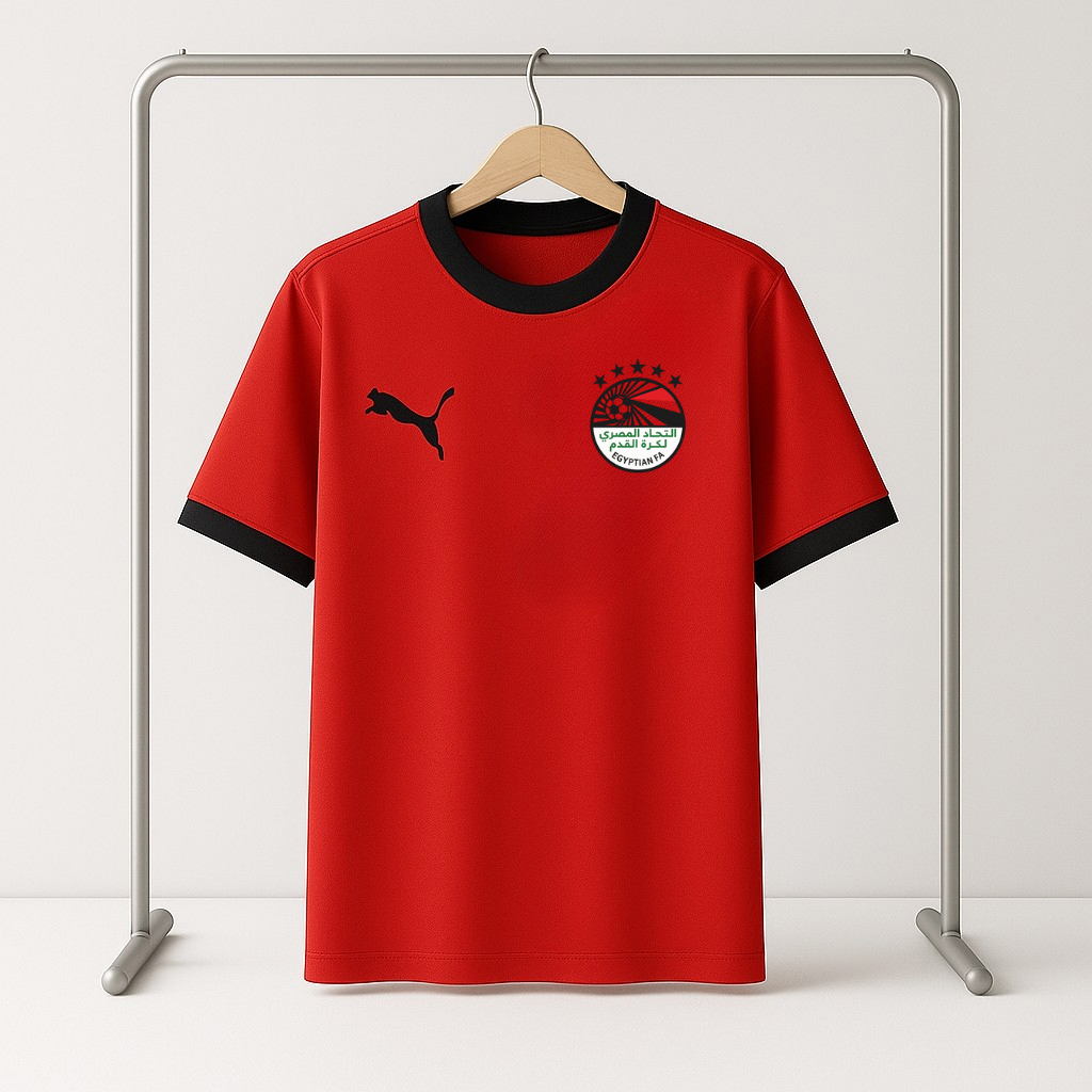 Red Egypt Team T-shirt – Special Sizes