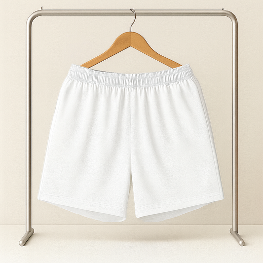 Plain White Shorts – Special Sizes
