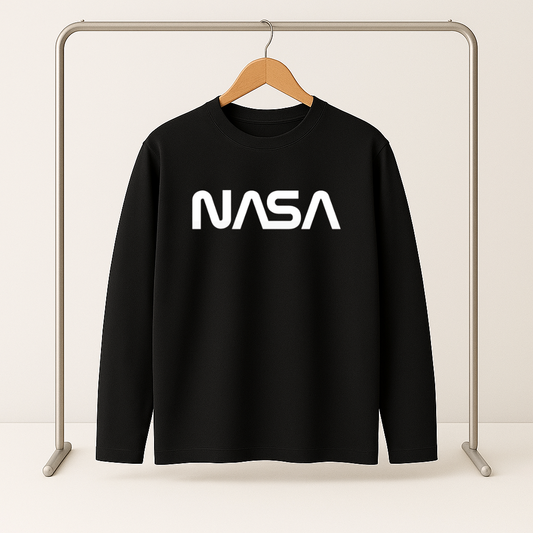 NASA Long Sleeve T-Shirt – Black (Special Sizes)