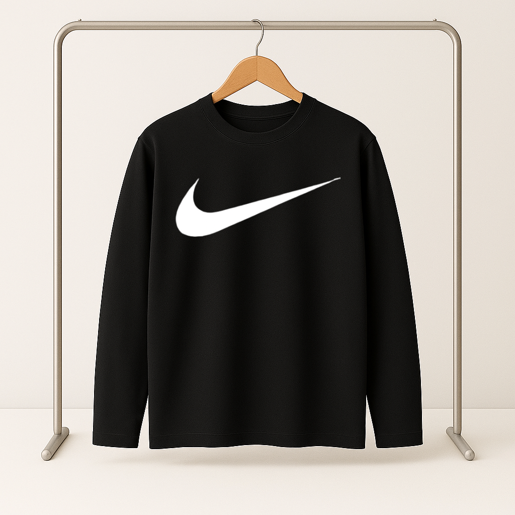 Nike Sleeve T-Shirt – Black (Special Sizes)
